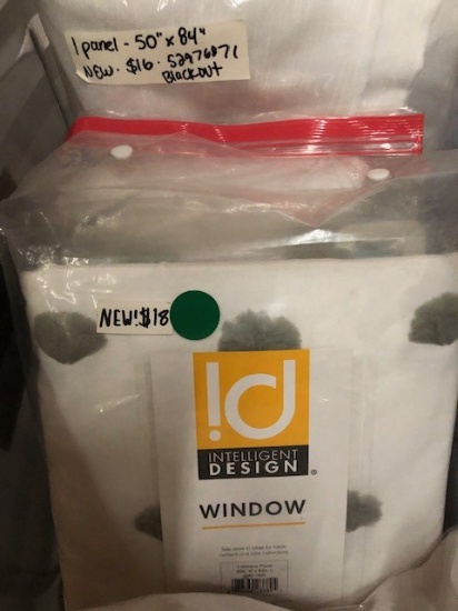 Tub of 5 Window Covering 84" LSee Photos