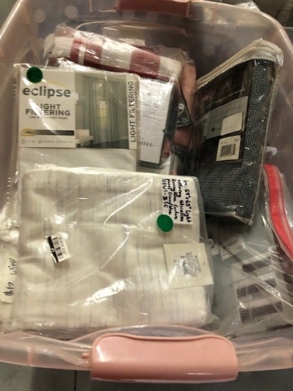 Tub of 4 96" L Window Covering - See Photos