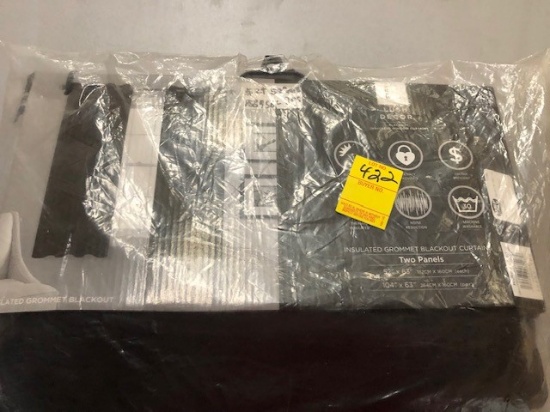 2 Insulated Blackout Curtains 104" x 63"