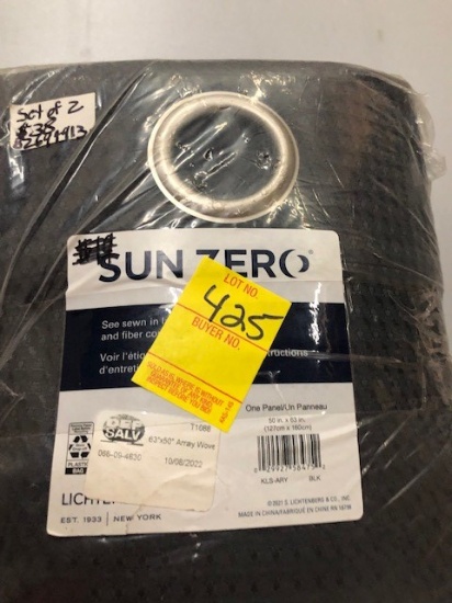 Set of 2 Blackout Curtains 63" x 50"