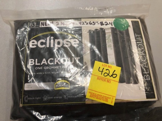 63" Length - Blackout Curtains 2 Panels