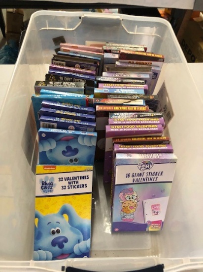Various Boxes of Valentines with Deluxe Stickers or Tattoos