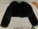 1 New Child's Faux Mink Jacket Size S (6/7)