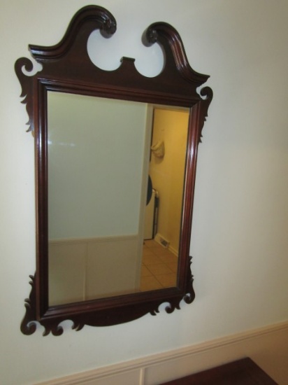 Modern Cherry Wood Wall Mirror (LOCAL PICK UP ONLY)