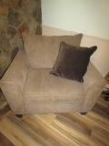 Nice Fabric Chair W/ Throw Pillow Shown (LOCAL PICK UP ONLY)
