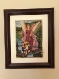 3 - D Children W/ Guardian Angel Wall Hanging