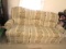 Comfort Rest By Berkline Fabric Couch W/ Double Reclininers