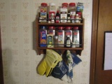 Spice Rack W/ Spices, Oven Mits And A Few Kitchen Towels (LOCAL PICK UP ONLY)