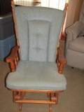 Vtg Maple Wood Glide Rocker