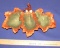 Very Nice High Gloss Ceramic Divided Nut Dish