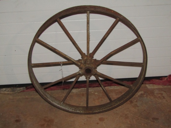 Antique All Metal 12 Spoke Wheel (local pick up only)