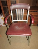 Vtg Mid Century Good Form Aluminum Framed Lobby / Accent Arm Chair  (Local Pick Up Only)