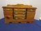 Large Solid Knotty Pine Jewerly Box