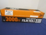 N I B 3000 Foot Box Of Food Service Film Roll