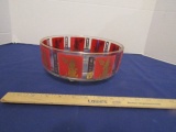 Beautiful Oriental Style Glass Chip Bowl