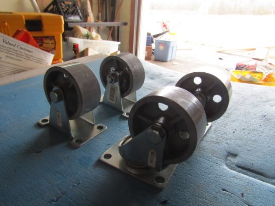 Set Of 4 Large Never Used Caster Wheels