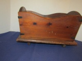 Vtg Knotted Pine Magazine Rack