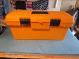 Hard Plastic Tool Box W/ Top Tray