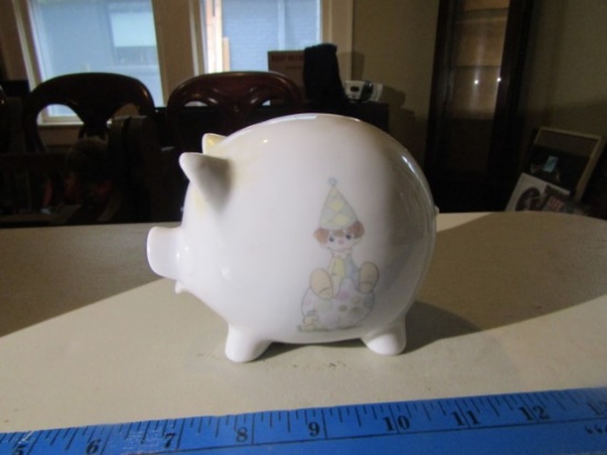 Vtg 1984 Enesco Precious Moments Piggie Bank