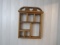 Wall Hanging Solid Wood Knick Knack Rack