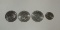 3 Eisenhower Dollar Coins And 1 Susan B. Anthony Dollar Coin