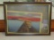 Vtg 1930-1945 Linen Postcard Of Great Salt Lake Cut Off And A Little Bag Of