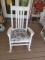 Solid Wood Porch Rocking Chair W/ Seat Cushion (LOCAL PICK UP ONLY)