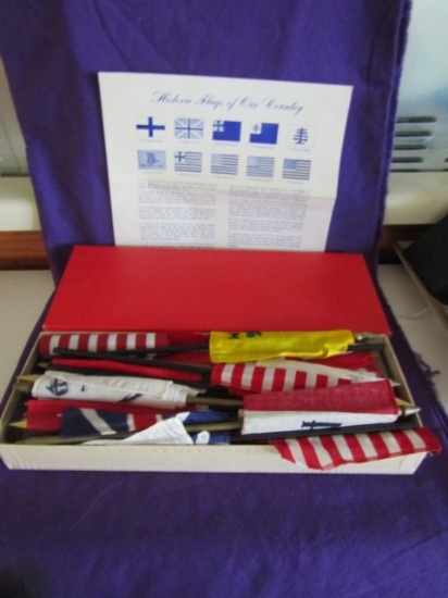 Historic Flags Of Our Country Miniature Set W/ Base