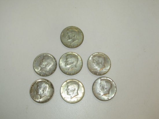 $3.25 Face Value Of 40% Silver Kennedy Half Dollars From 1965-1968