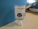 Vtg 1969 First Man On The Moon Pedestal Tumbler