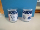 2 Vtg 1969 Man On The Moon 4 Ounce Glasses