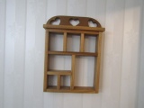 Wall Hanging Solid Wood Knick Knack Rack