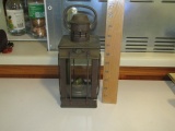 Vtg Wedge Nautical Brass Oil Lantern (LOCAL PICK UP ONLY)