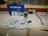 Olympus F E - 210 Digital Camera W/ Box, Instructions, Etc