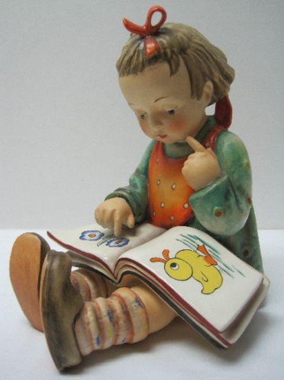 Goebel Hummel Bookworm Girl Figurine Bookend