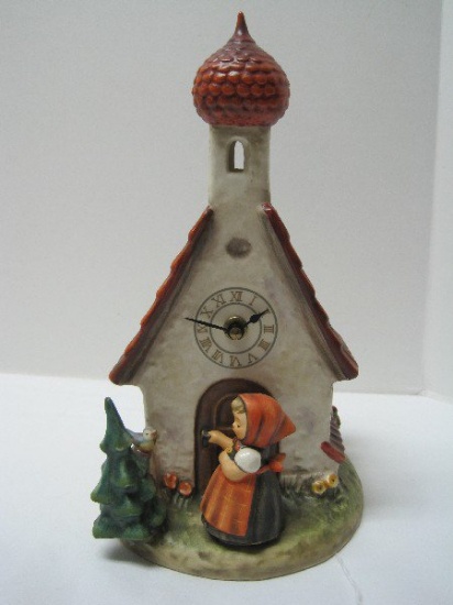 Goebel Hummel Chapel Time Figurine Clock