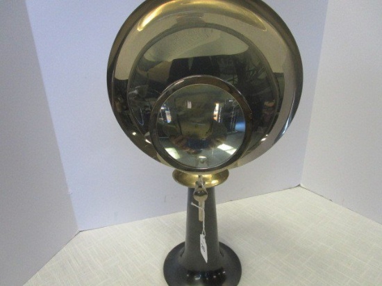 Vintage Medical Candle Optical Magnifying Glass & Parabolic Reflector