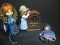 Lot - Vintage Holly Hobby Radio, Small Doll w/ Ceramic Face, Cloth Body Blue Dress