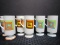 6 Art Deco Cups w/ Square Pattern