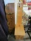 Lot - Child's Wooden Stool/Chair w/ Carved Heart & Wood Coat Rack/Shelf