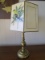 Vintage, Brass Lamp w/ Bird Motif Shade