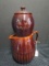 Glazed Brown Drip Coffee Maker Pot