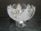 Crystal/Frosted Glass Bowl Petal Leaf Design