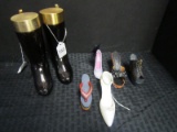 Lot - Pair Avon Perfume Bottle Shoes, 5 Small/Doll Shoes