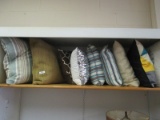 Lot - Various Single Cushions, Striped Animal Print, Feather Print, Etc.