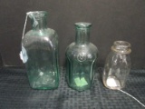 Lot - 3 Glass Bottles