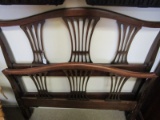 Vintage Wood Dark Lattice Design Single Bed