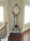 Vercelli Design Howard Miller Modern Scrollwork Iron Framework Floor Grandfather Clock