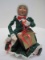 Byers Choice Ltd. The Carolers Mrs. Claus Wrapping Present to Santa © 1992