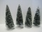 Department 56 Village 4 Frosted Topiary Trees